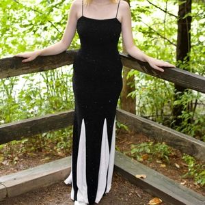 Black And White Gown